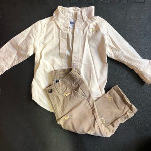 Janie and Jack button down and pants
